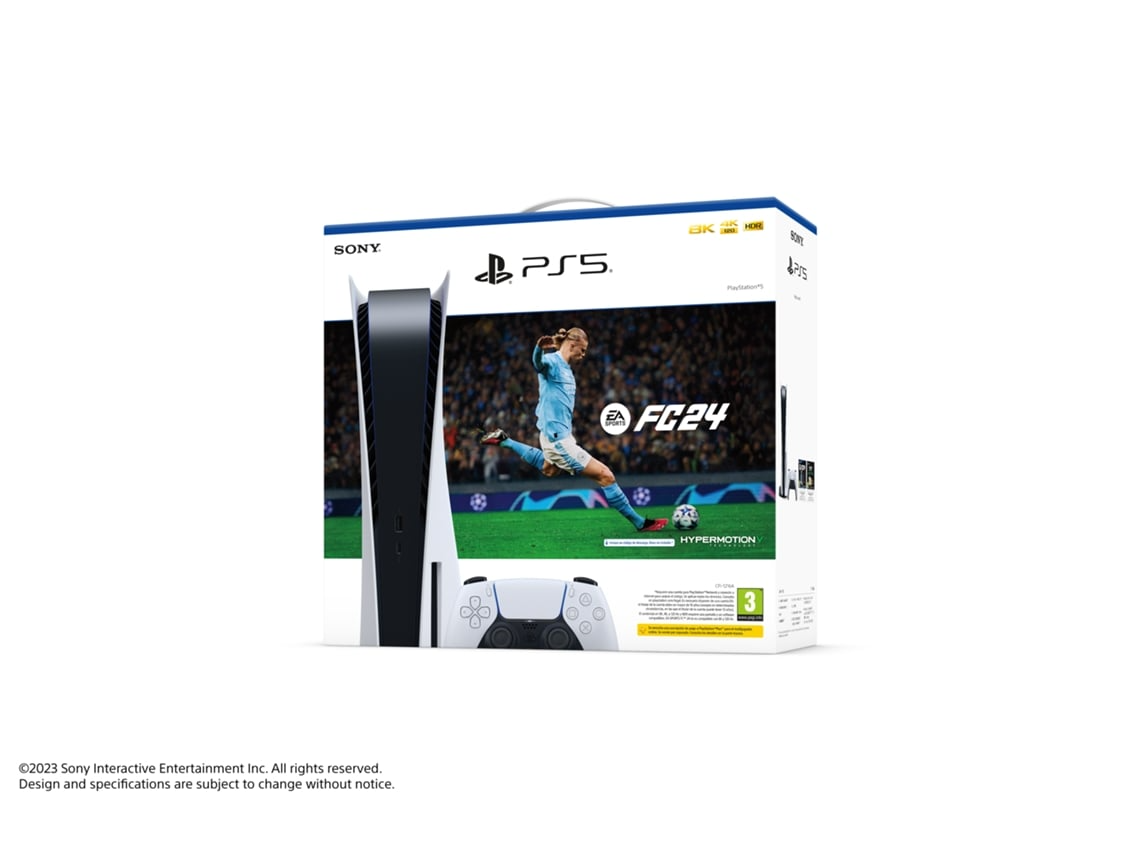 Consola PS5 (825GB) + Juego EA SPORTS FC 24 (Formato Digital)