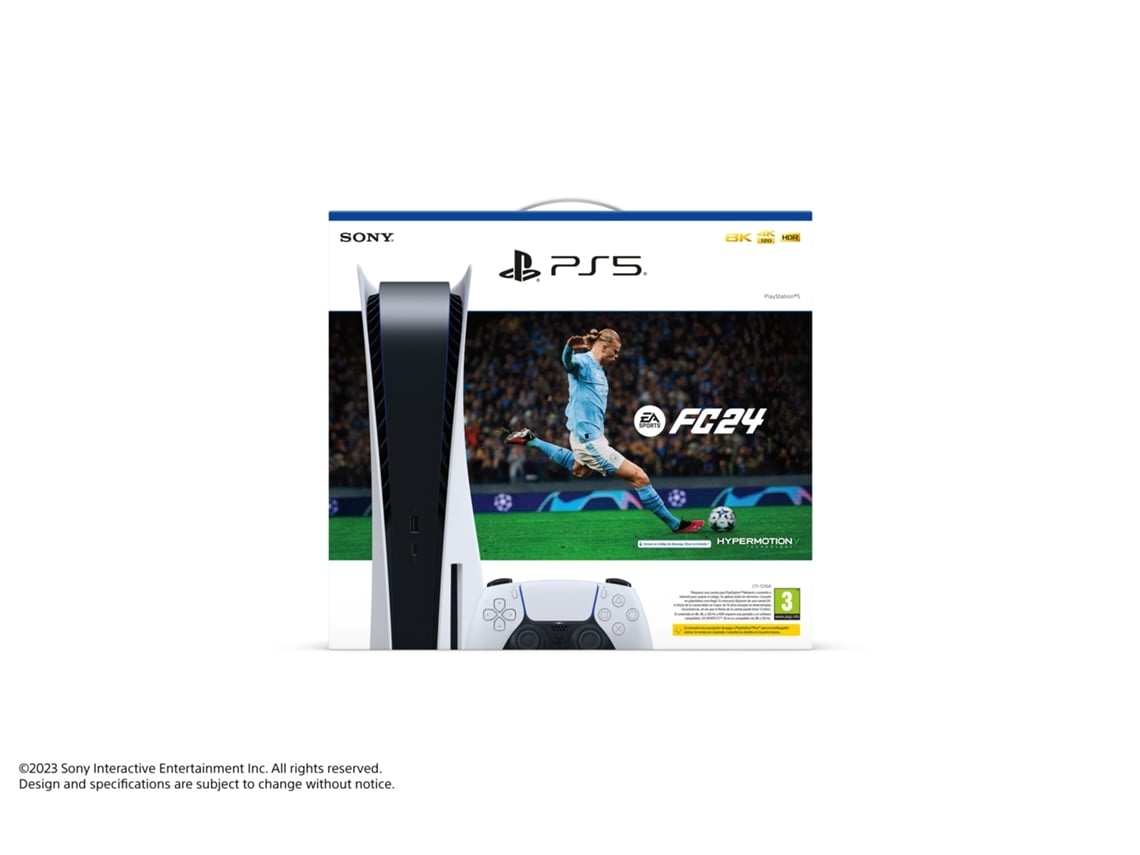 Consola PS5 (825GB) + Juego EA SPORTS FC 24 (Formato Digital)