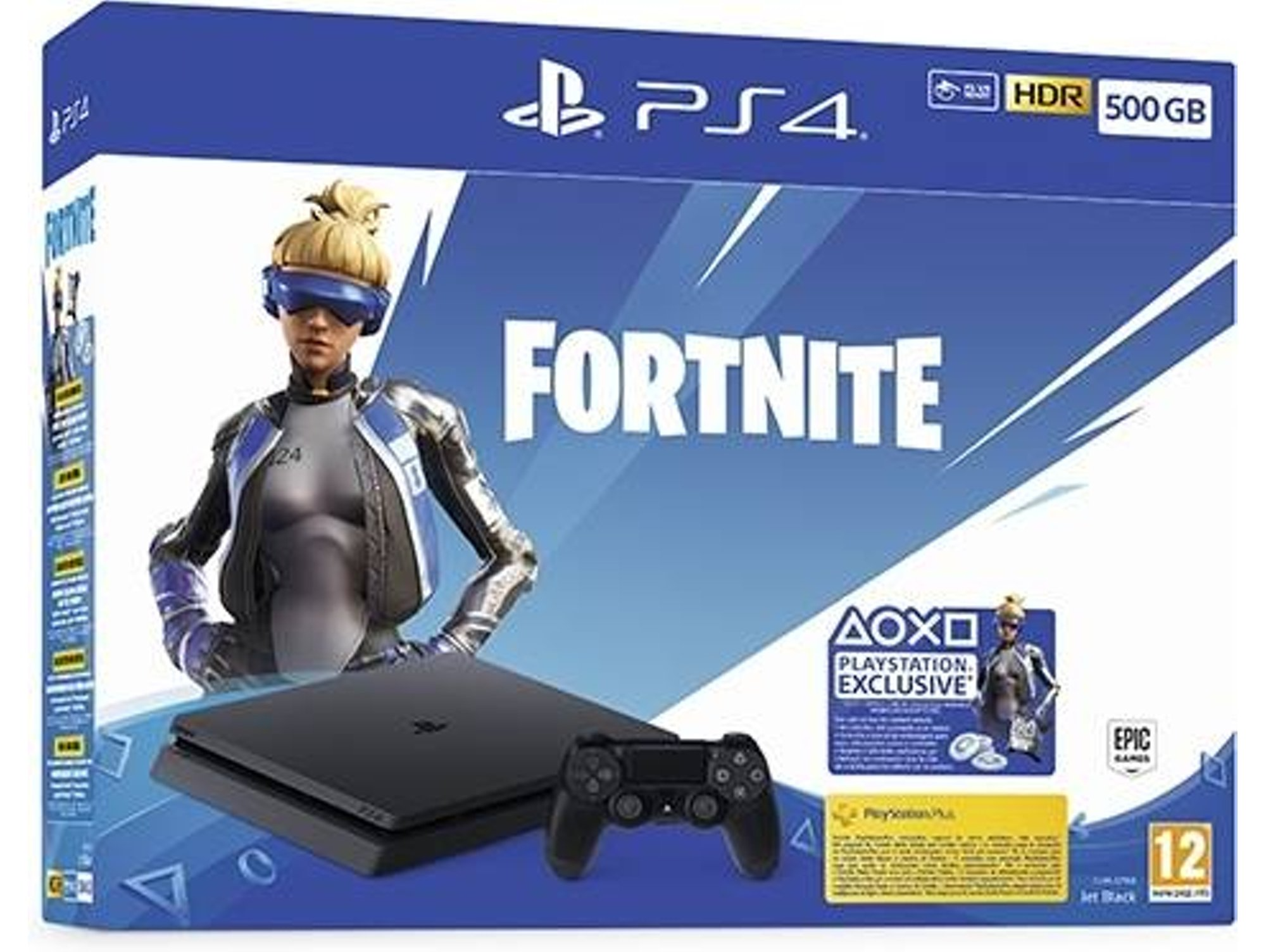 Consola PS4 Slim + Fortnite + Voucher (500 GB)